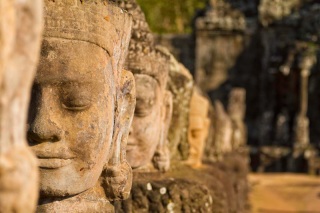 Cambodge - Angkor : entrée d'Angkor Thom