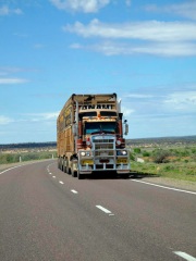 Australie : road train sur la route