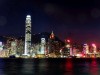 Hong Kong : skyline by night