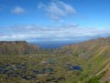Chili - Ile de Pâques : volcan Rano Kau