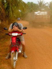 Cambodge - Kampot : sur les routes de campagne (avec poussière)