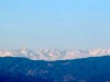 Népal : les montagnes depuis Bhaktapur