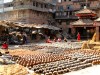 Népal - Bhaktapur : place des potiers