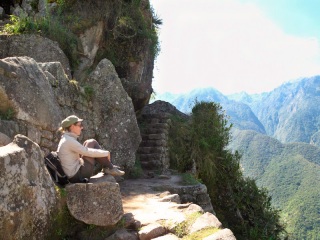 Pérou - Machu Picchu : en haut du Huayna Picchu