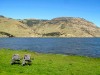Nouvelle Zélande - Péninsule de Banks : break face au lac
