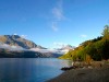 Nouvelle Zélande - Queenstown - route de Glenorchy : vue depuis notre camping-car au réveil
