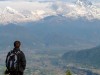 Népal - Sarangkot : Benjamin en admiration