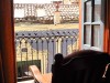 Bolivie : Potosi - bain de soleil à notre balcon