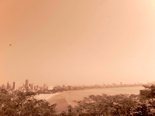 Inde - Mumbaï : vue sur la baie depuis Malabar Hill